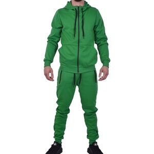 Riflessi Men's Tech Fleece Tracksuit - Kelly Green - Runs Small